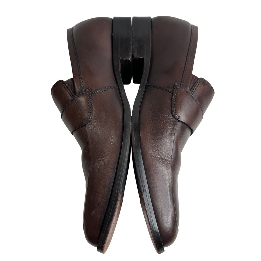 Kenneth Cole New York Net Wealth Brown Leather‎ Loafers Men's 8 Dress Shoes - Picture 3 of 8